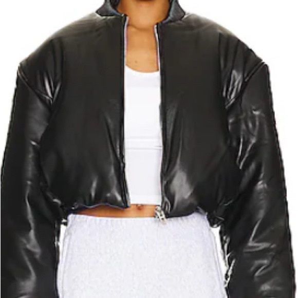 FREE PEOPLE X Blank NYC Faux Leather Jacket in Bold Blend size XS NWT - Picture 4 of 7